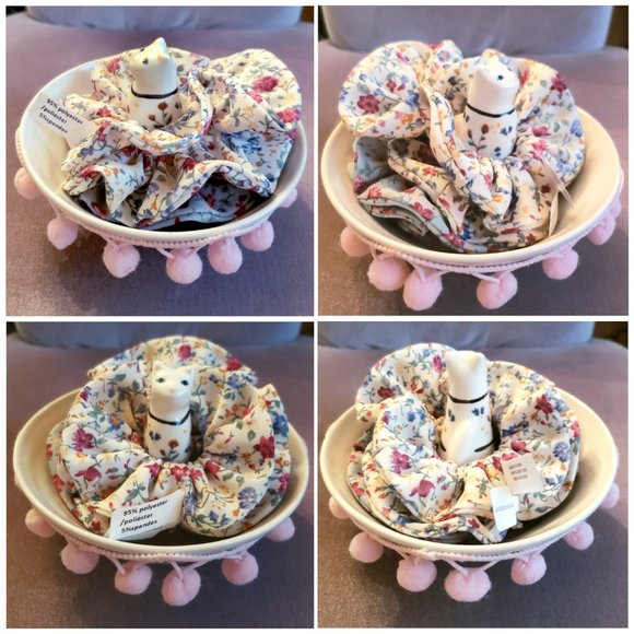 Cat jewelry dish tray holder, Aimee scrunchie set